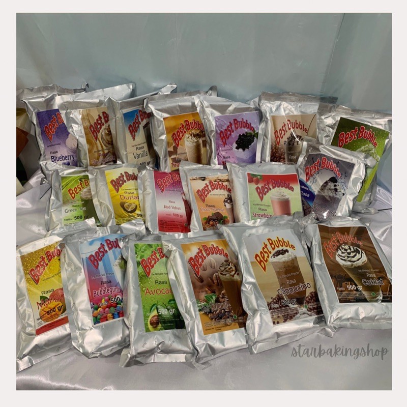 

Best Bubble Ice Blended Powder 500gr | Bubuk Minuman | Bubble Drink | Powder Drink