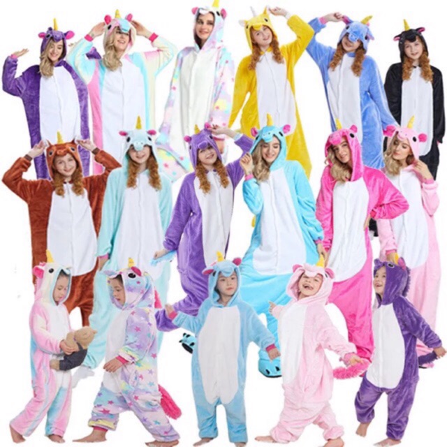 Onesie Sleepwear Unicorn Pajamas Onesie Unicorn Baju Tidur Unicorn Shopee Indonesia