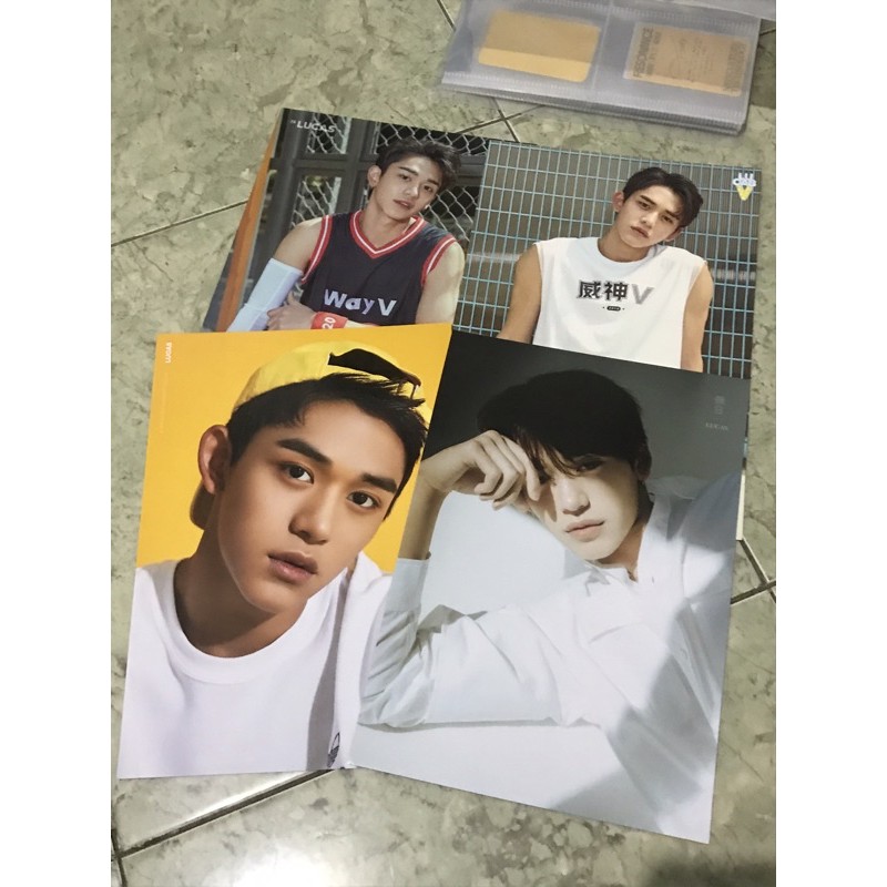 take all NCT WAYV SUPERM LUCAS A4 POSTER SUMMER VACATION SEASON GREETING HOLIDAY PHOTOBOOK