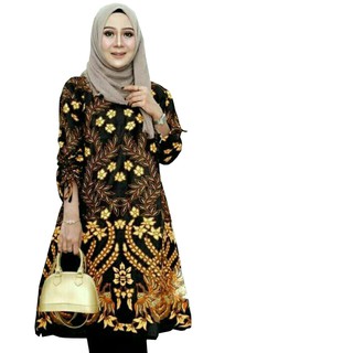  BATIK  TUNIC WANITA  BAJU  PEREMPUAN TERMURAH ALKHALIS 