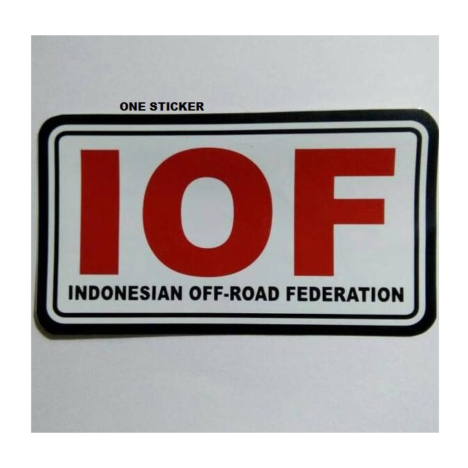 

READY Cutting Sticker Stiker Kaca Body Mobil IOF (Indonesian off-road federation)