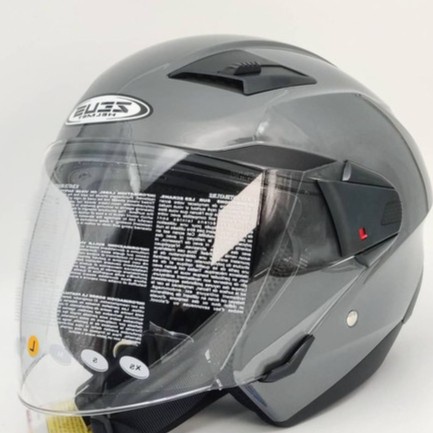 ZEUS 611 GREY 11C | HELM HALF FACE