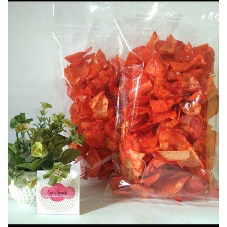 

kripik singkong/kripik balado/kripik pedas/makanan ringan