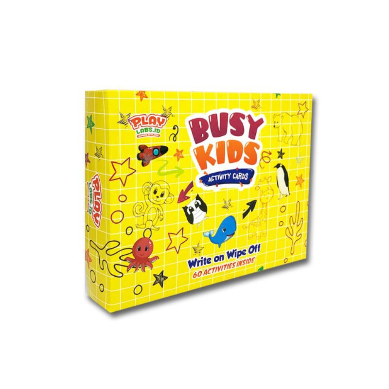 Buku Edukasi Anak Montesori Busy Kids Activity cards