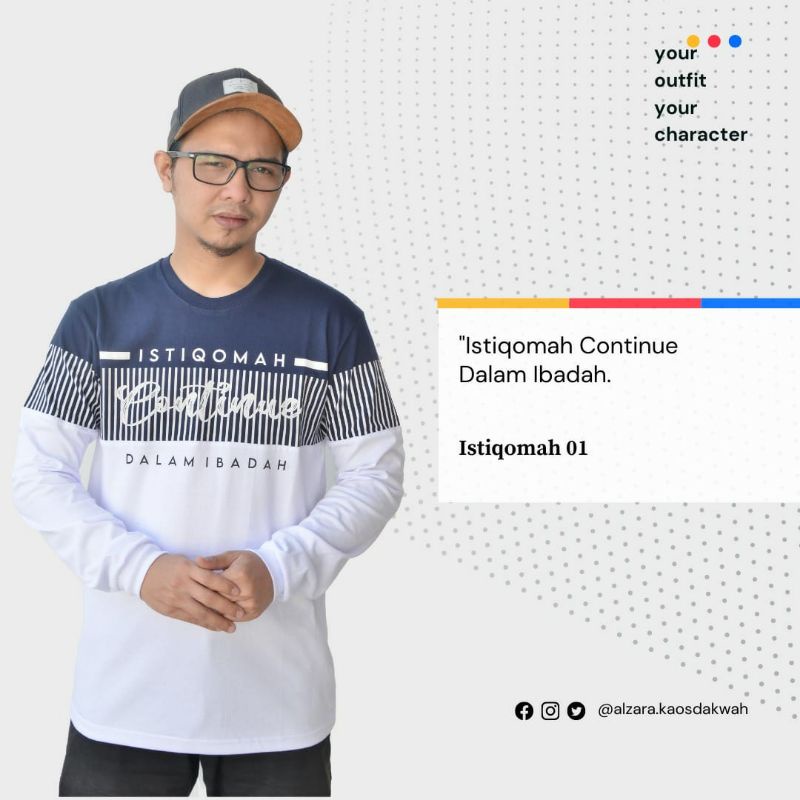 Kaos Lengan Panjang Terbaru Istiqomah