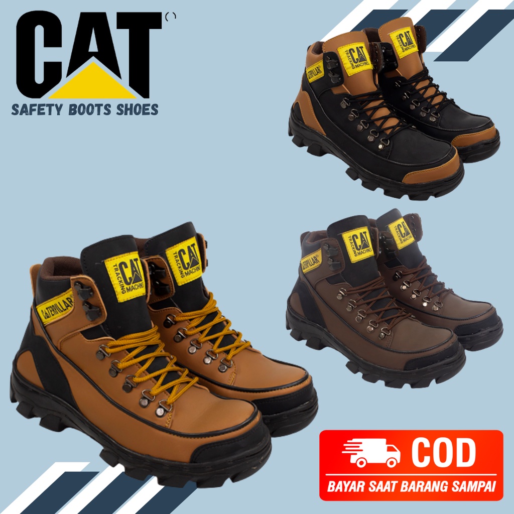 SEPATU CATERPILLAR ARGON SEPATU BOOTS SAFETY PRIA UJUNG BESI - Bisa Bayar Di Tempat