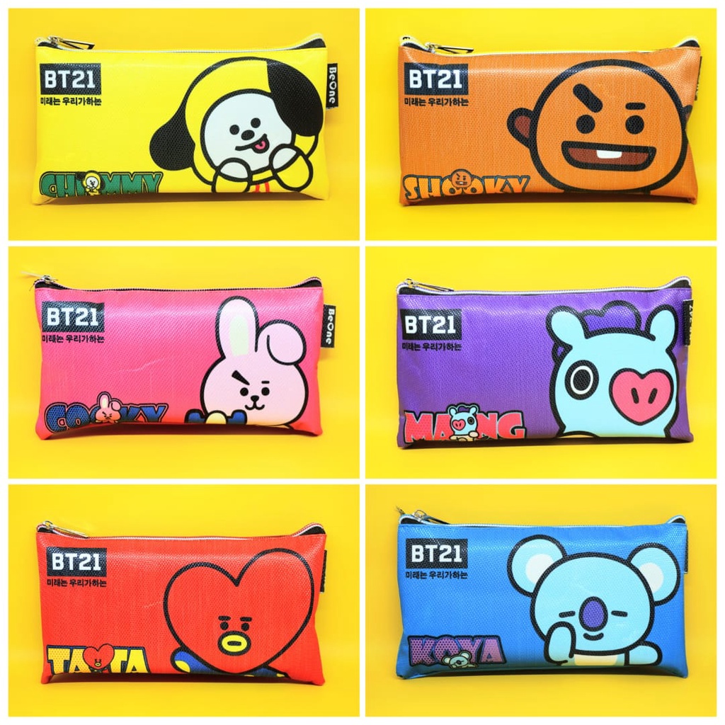 

KOTAK PENSIL KANVAS BT21 BTS BANGTAN ARMY KPOP PENCIL CASE MURAH GROSIR COD READY