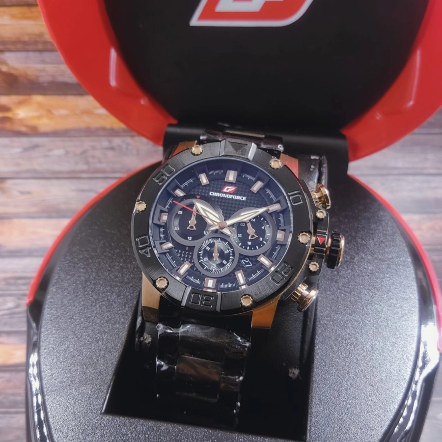 Jam Tangan Pria Chronoforce 5257 Original Stainless Steel