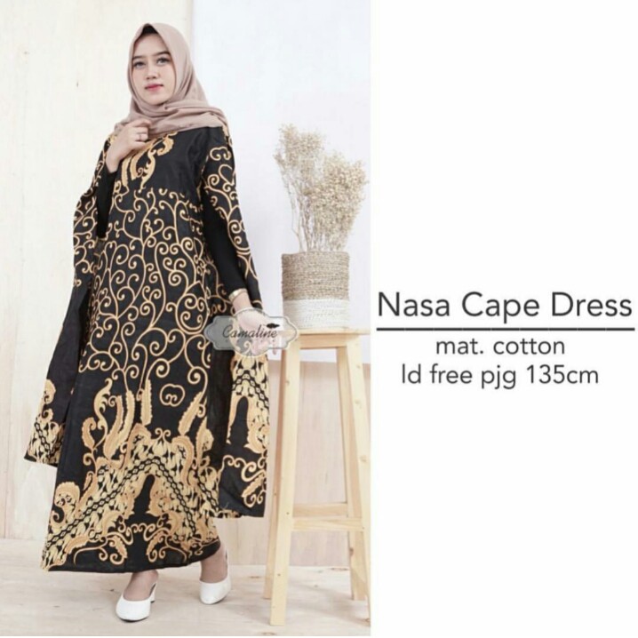 DRESS WANITA MODERN NASA CAPE FASHION BATIK WANITA EXCLUSICE KONDANGAN