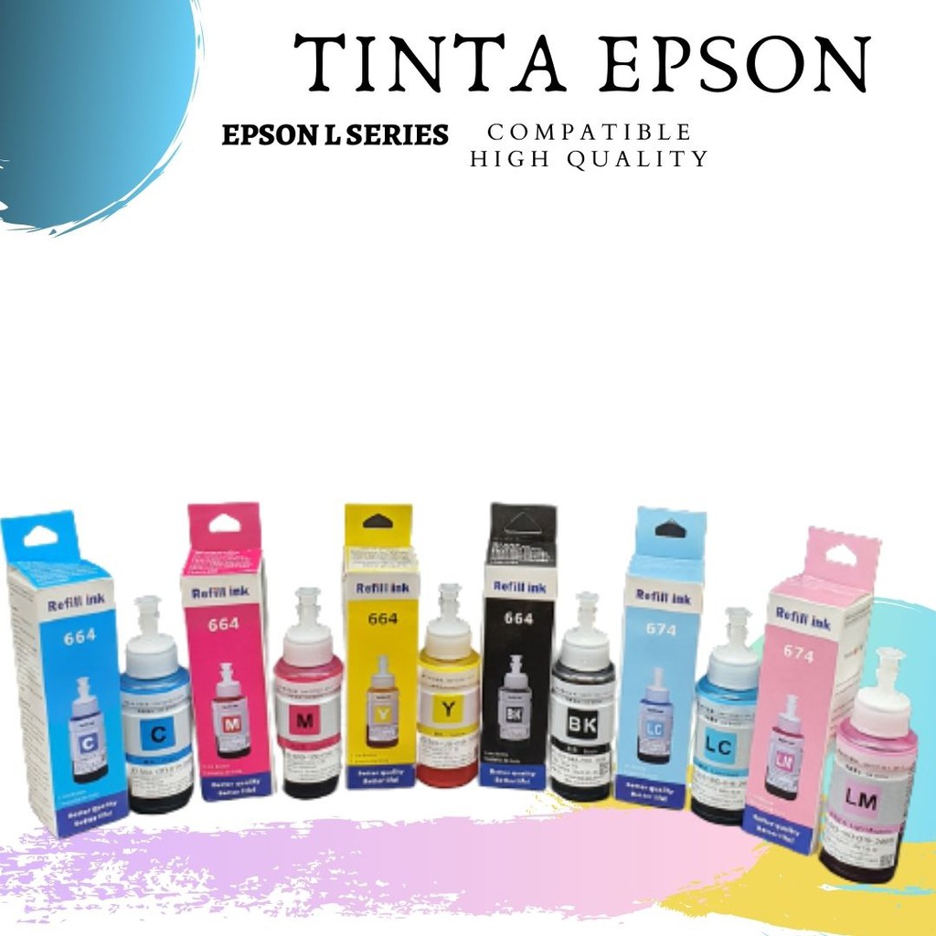 Tinta Epson 6 Warna L800 L805 1390 Seri Professional