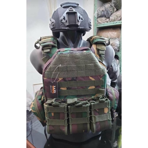 Body Vest Loreng TNI Malvinas - Quick Release - Rompi Anti Peluru