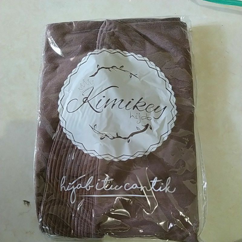 HIJAB INSTAN MAIDA SERUT ORI KIMIKEY-Mocca