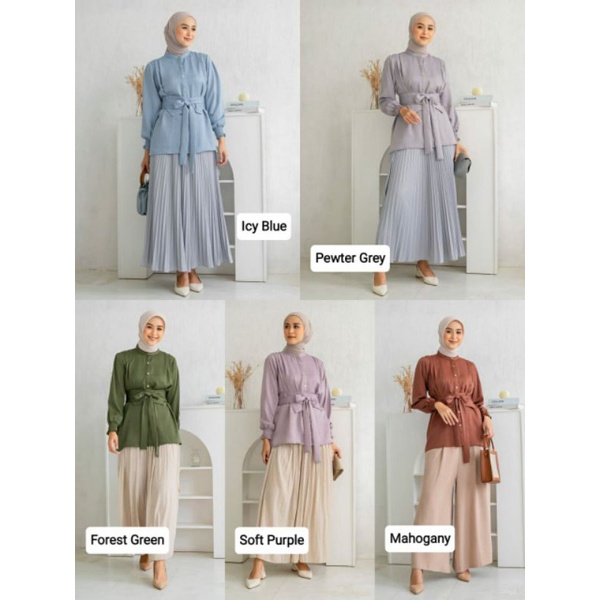 [Official Reseller] Jasmine Blouse Kamila Wardrobe / Blouse Kamila Wardrobe / Atasan Wanita Kamila W