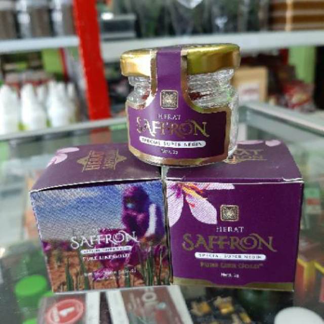 Bunga Saffron Safron 1 gr gram Super Afganistan 100% Original grade A