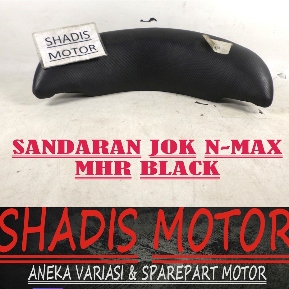 Sandaran Jok Belakang Motor Merk MHR Motor NMax Warna Hitam