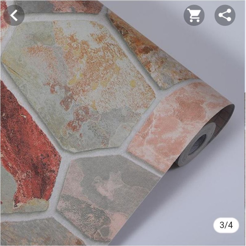 Wallpaper dan Sticker Dinding motif Batu Sooku DS1001