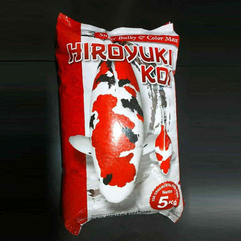 Pakan Hiroyuki Koi Super Bulky & Color Max Merah Protein Tinggi 5kg 5mm