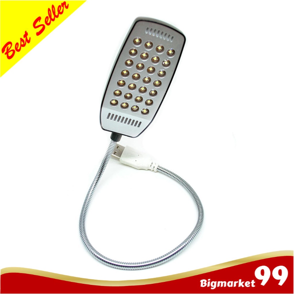 Lampu Laptop USB 28 LED Lampu Meja Belajar Mini Portable