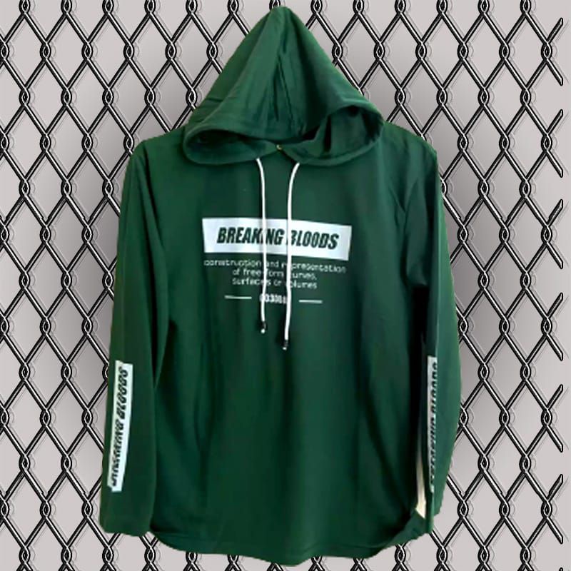 KAOS HODII BERTOPI PRIA LENGAN PANJANG/KAOS KUPLUK BERTOPI