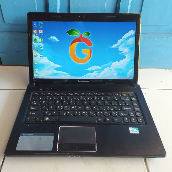 Lenovo G470 Warna Hitam 14 inch Intel Pentium RAM 2GB HDD 500GB Windows 7 Laptop Second