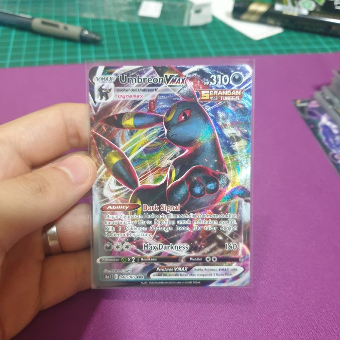 Kartu Pokemon Indonesia - Set 9 - Umbreon Vmax
