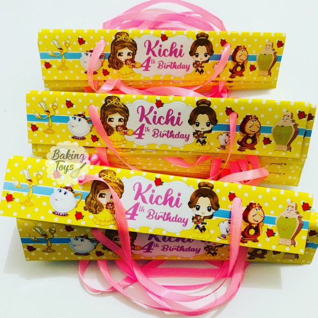 

Label Goodie Bag Birthday Kantong Snack Plastik Ulang Tahun - Beauty and The Beast