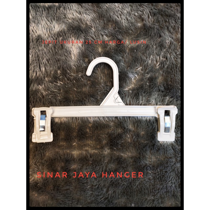 Harga perlusin hanger jepit 20 cm, 25 cm, dan 30 cm