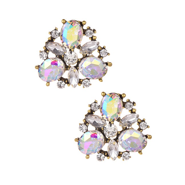 LRC Anting Tusuk Fashion Diamond Decorated Earrings F1965X