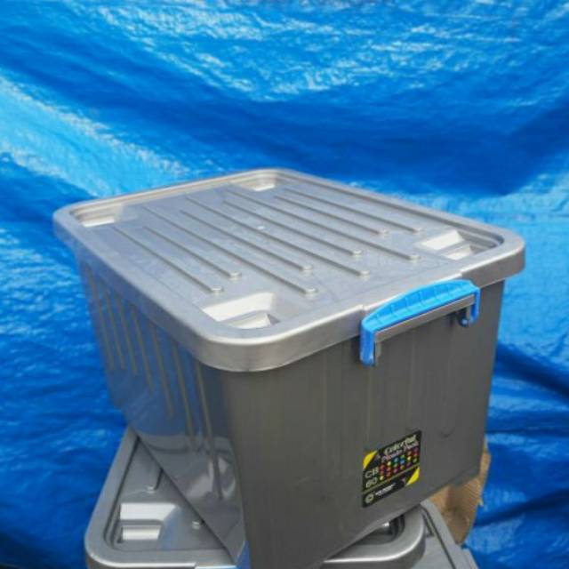 Container Box 60 Liter Silver (Khusus Ekspedisi)