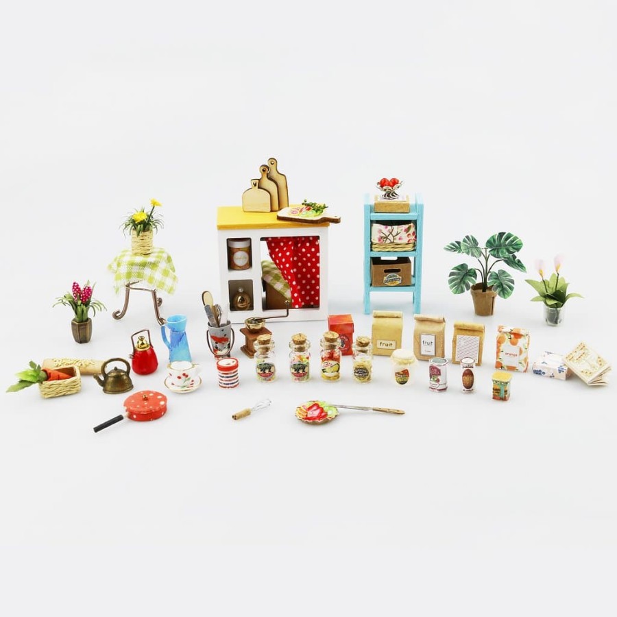 ROLIFE Robotime Diy Dollhouse Kit-Jason'S Kitchen Dg105 Hobby Toy Collection