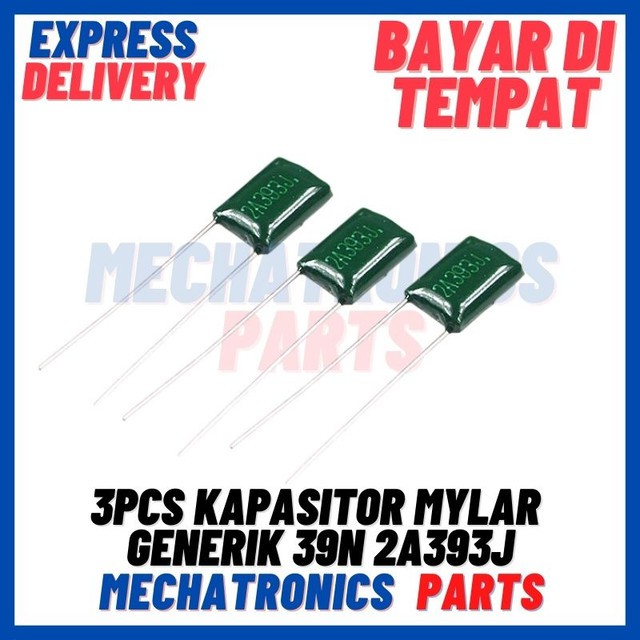 [PAS-9279] KAPASITOR MYLAR GENERIK 39N 2A393J