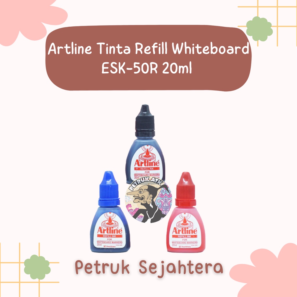 

[PCS] TINTA REFILL ISI ULANG SPIDOL WHITEBOARD ARTLINE ESK-50R 20 ML*