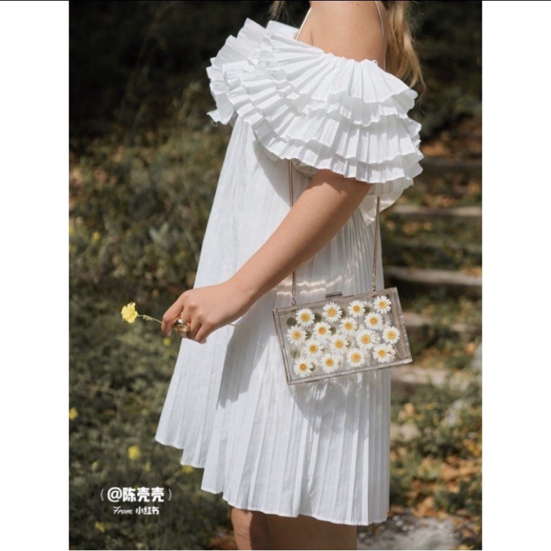 Zra Flower Daisy Acrilic Bag