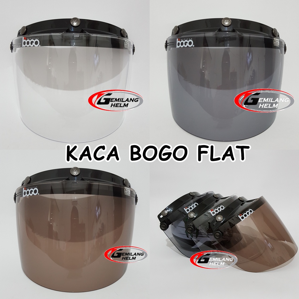 Kaca Helm BOGO ASLI VISOR Original Kaca BOGO Flat Visor Helm Visor Bogo ORI