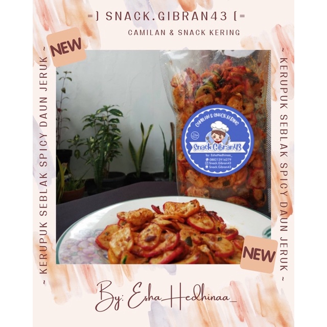 

Kerupuk Seblak Spicy Daun Jeruk 500Gr