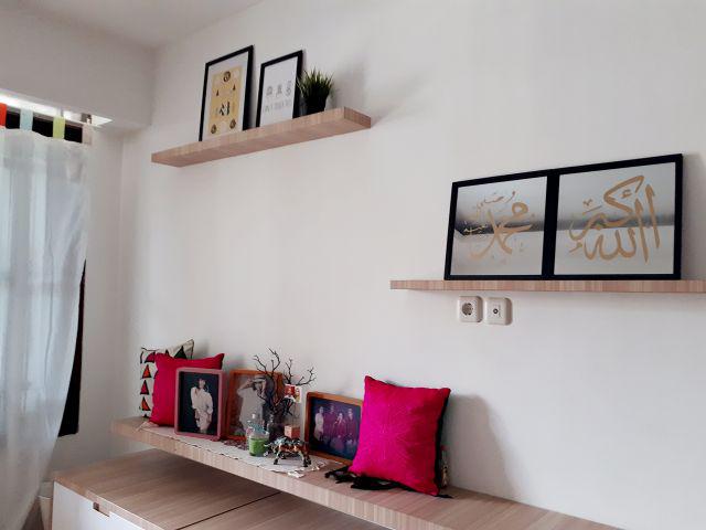 Kaligrafi Glass Mirror /kaligrafi Kaca Allah Dan Muhammad 12x12 Inchi (01499/01500/01501/01502)