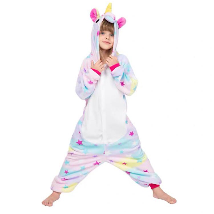 BAJU ONESIE UNICORN GALAXY STARS ANAK KUDA PONY PIYAMA KOSTUM COSPLAY