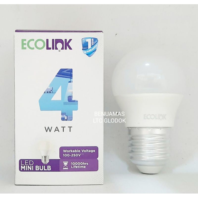 LAMPU LED Bulb ECOLINK 4watt BOHLAM LED