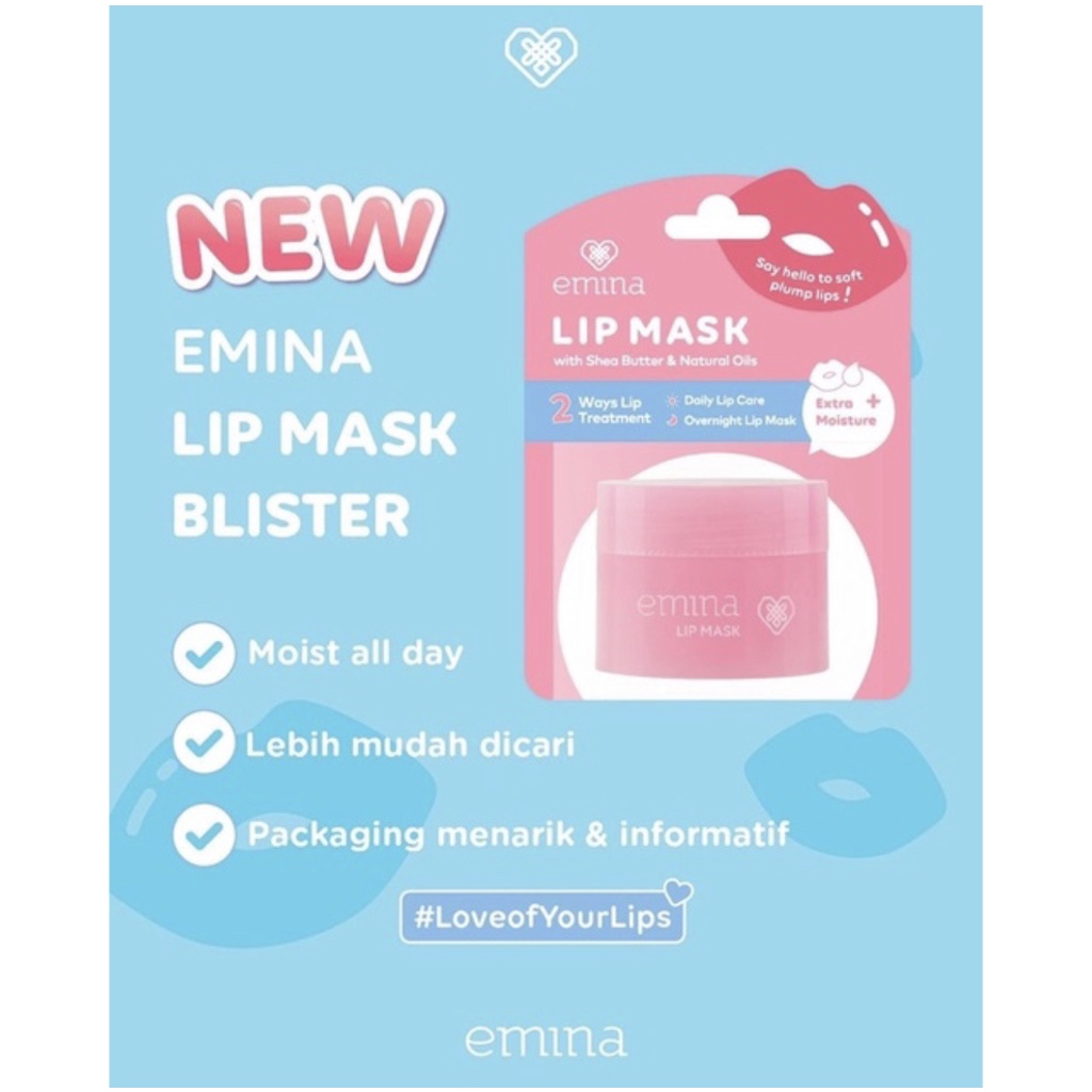 Emina Lip Mask 9 g - Perawatan Bibir