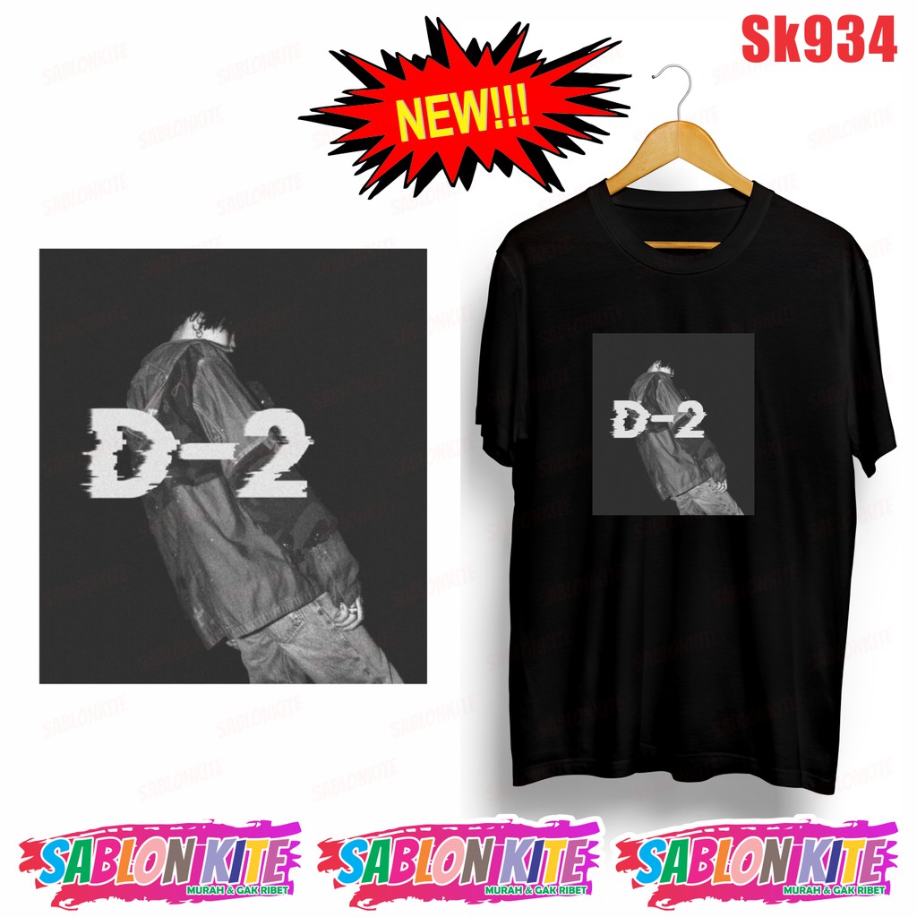 MURAH!!! KAOS KPOP AGUST D DAECHWITA D-2 SK934 UNISEX COMBED 30S