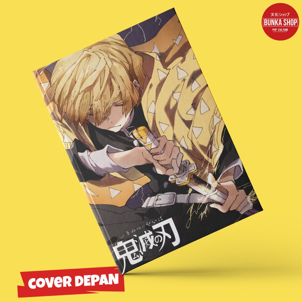 

Note Book Hardcover Film Anime Kimetsu no Yaiba Zenitsu Ukuran A5 Buku Tulis Catatan Murah Jurnal Agenda Planner Notebook Gift Couple