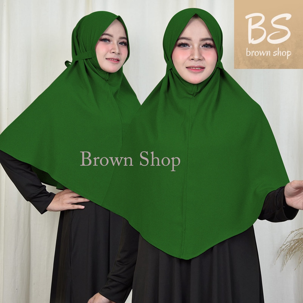 kerudung jilbab / hijab khimar bergo maryam siria tali bahan kain wollycrepe mariyam caltri premium 