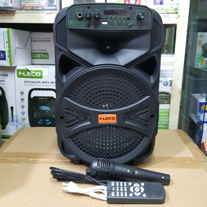 Super ngebas Speaker Bluetooth Fleco F 6691 + Bonus Mic