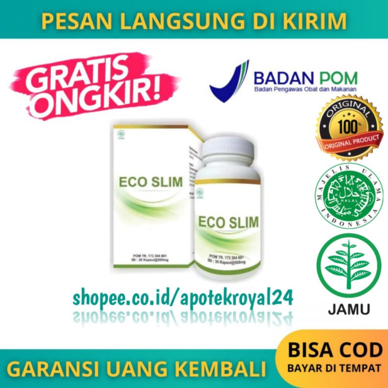 Eco Slim - Eco Slim Diet Alami Herbal Obat Pelangsing Badan