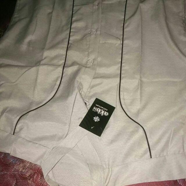 Bswart Batik Hrb026 Kenongo Hem Pendek Padi Pekalongan M L Xl Batik Pria Murah Modern Grosir