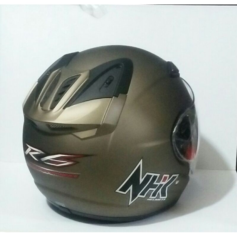 HELM HALF FACE HELM NHK HALF FACE NHK R6 GREY DOFF HELM PRIA WANITA KUALITAS PREMIUM ORIGINAL