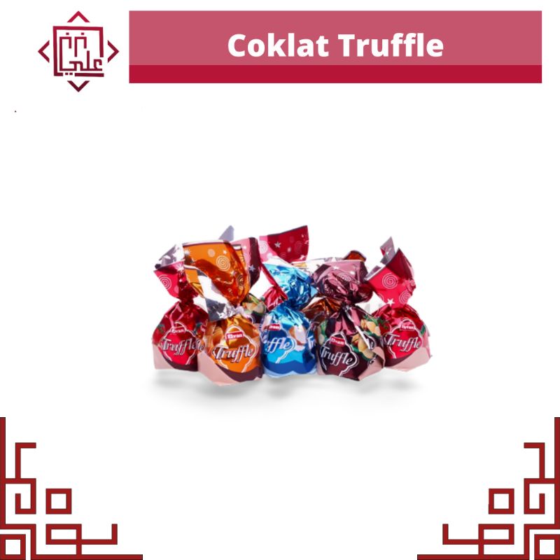 

Coklat Truffle Elvan Turki Mix Rasa Caramel Hazelnut Strawberry Coconut