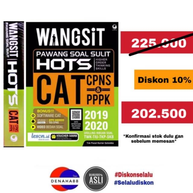 Buku CPNS Wangsit pawang soal sulit CAT CPNS & PPPK 2019 2020