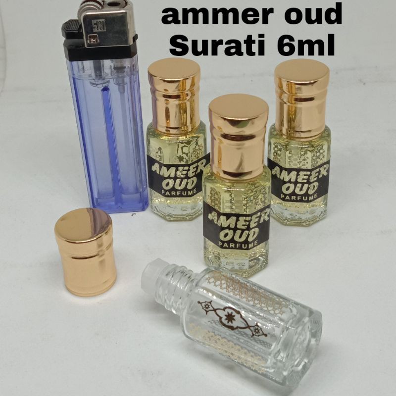 AMEER OUD SAUDI MURNI NON ALKOHOL 100% TOLA 3ML &amp; 6 ML.MINYAK MURNI