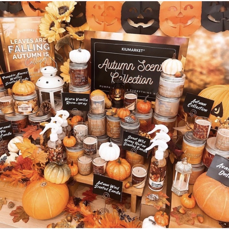 Kiumarket Summer Autumn Scented Candle Lilin Aromatherapy Edition Milk Candy Coffe shop mango gelato